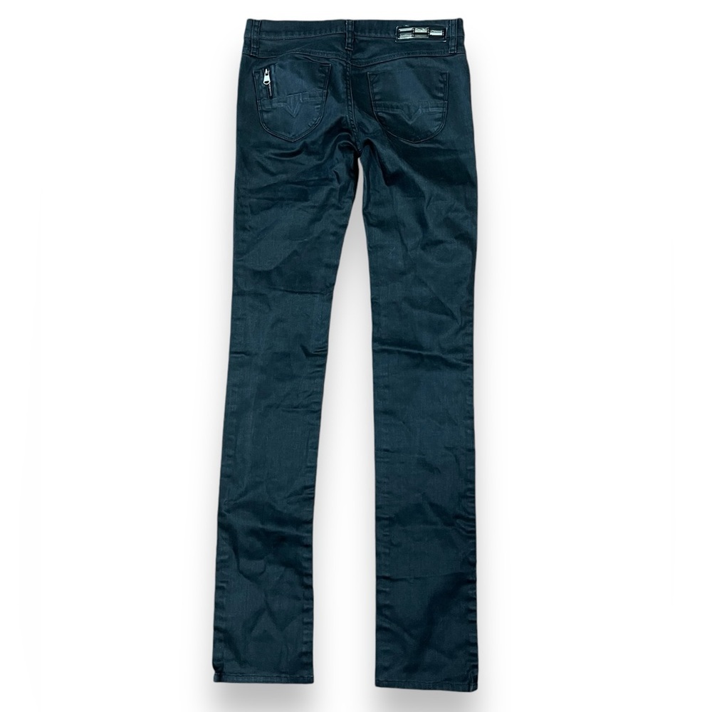DIESEL Jeans Livy Biker Black Low Rise Moto Size 28